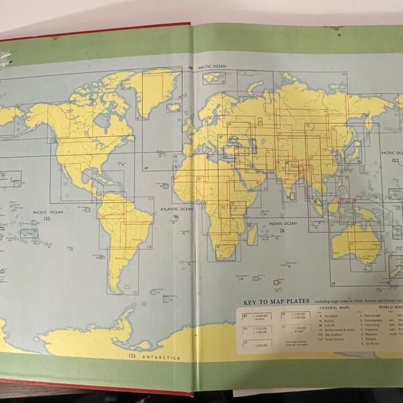 The Times Atlas of the World Comprehensive Edition Hard Cover 1967 - Picture 9 of 15